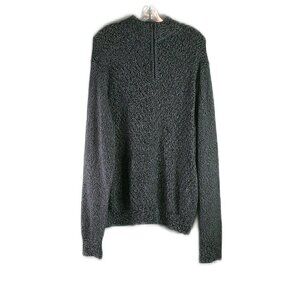 Calvin Klein - 1/4 Zip Long Sleeve Cotton Sweater - Size Large